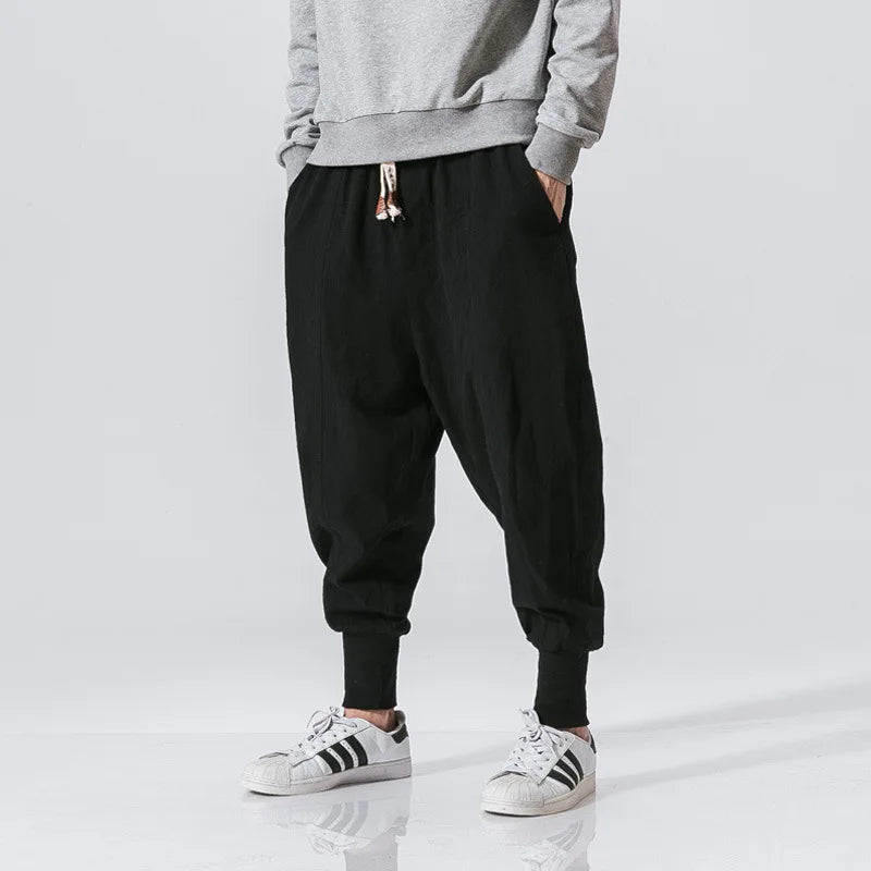 Elastic Waist Casual Pants