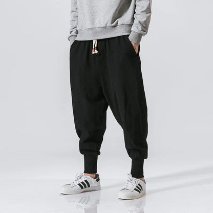 Elastic Waist Casual Pants