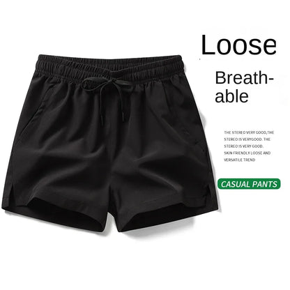 Unisex 3-in-1 Sports Shorts with Zippered Pockets