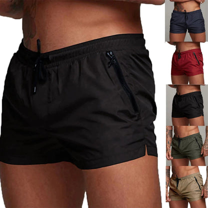 Men’s Quick-Dry Swim Trunks with Zipper Pockets