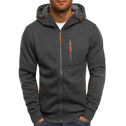 Men's Slim Fit Zipper Hoodie