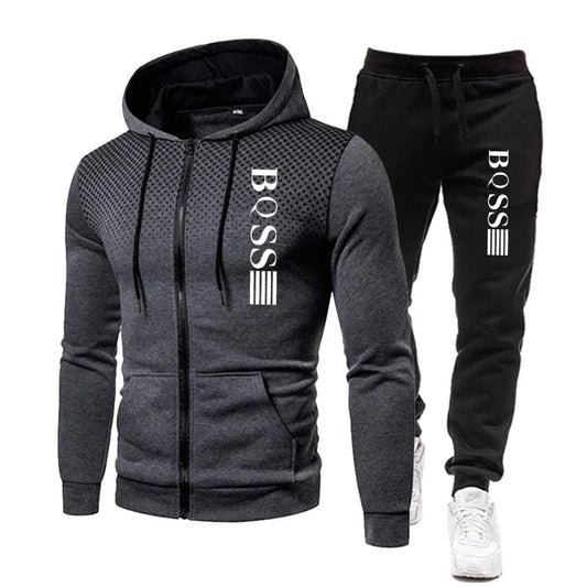Men's Fashion Print Tracksuit Se