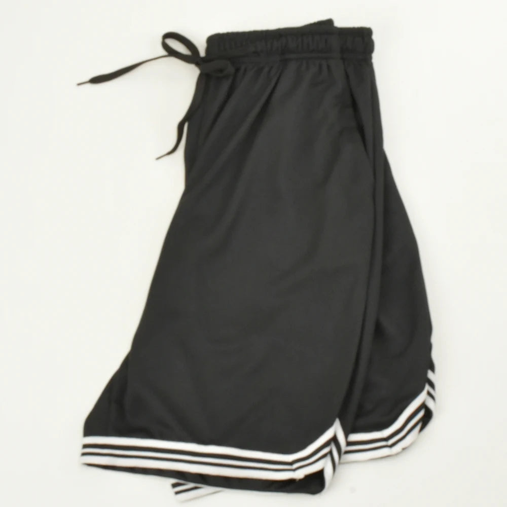Men’s Striped Mesh Basketball Shorts