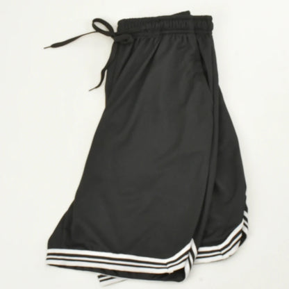 Men’s Striped Mesh Basketball Shorts