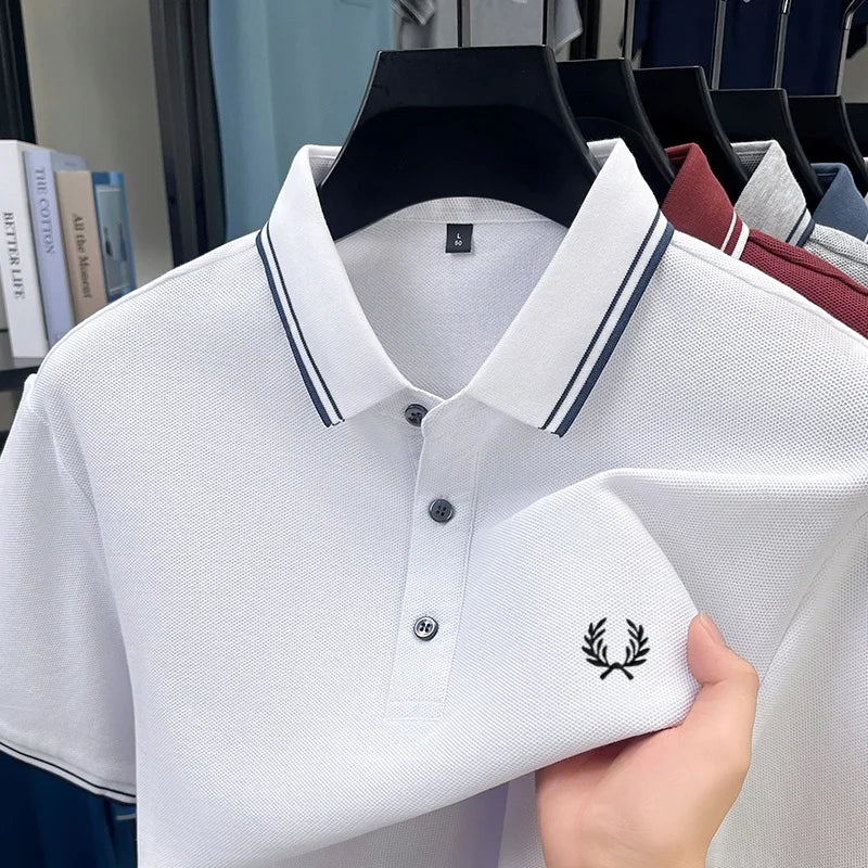 Men’s Zipper Polo Shirt