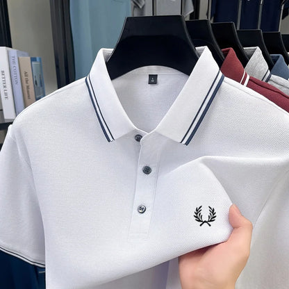 Men’s Zipper Polo Shirt