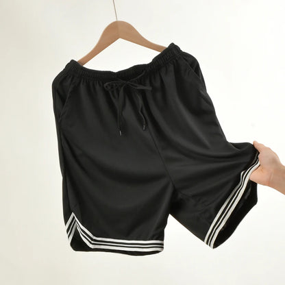 Men’s Striped Mesh Basketball Shorts