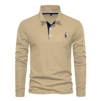 Men's AIOPESON Deer Embroidery Polo