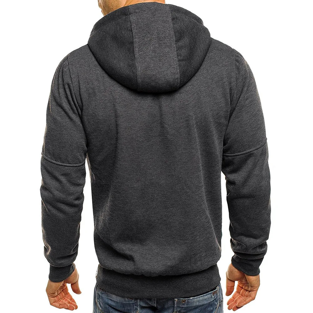 Men's Slim Fit Zipper Hoodie