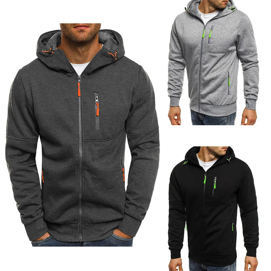 Men's Slim Fit Zipper Hoodie