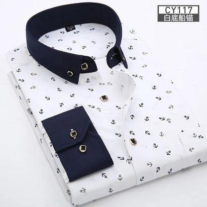 Men's Slim Fit Printed Shirt