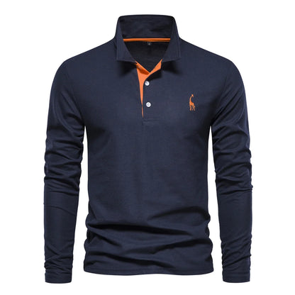 Men's AIOPESON Deer Embroidery Polo
