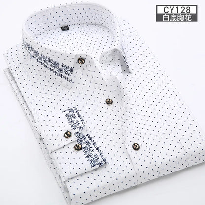 Men's Slim Fit Printed Shirt