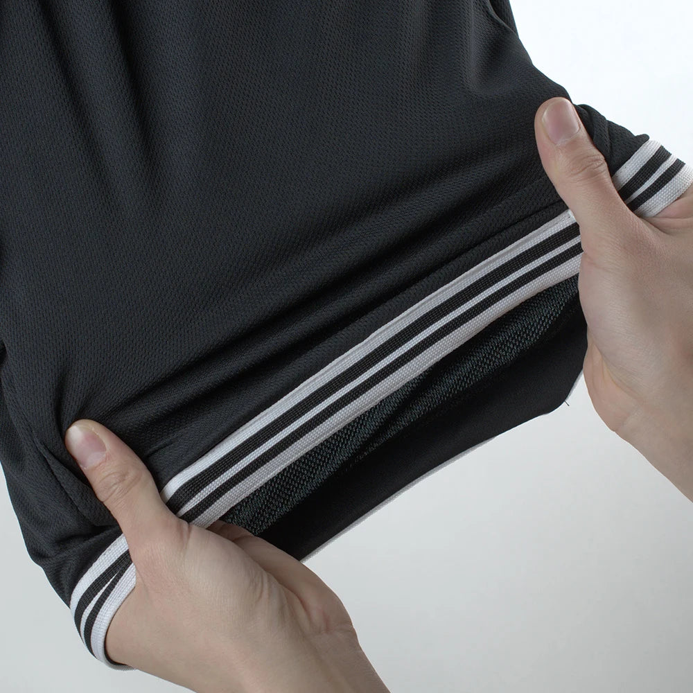 Men’s Striped Mesh Basketball Shorts