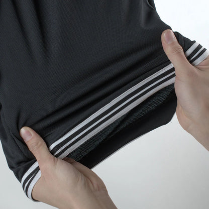 Men’s Striped Mesh Basketball Shorts