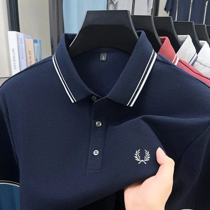 Men’s Zipper Polo Shirt