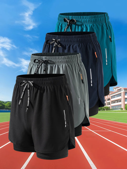 Men’s 2-in-1 Quick-Dry Running Shorts