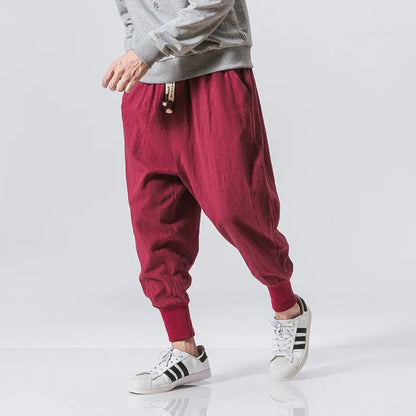 Elastic Waist Casual Pants