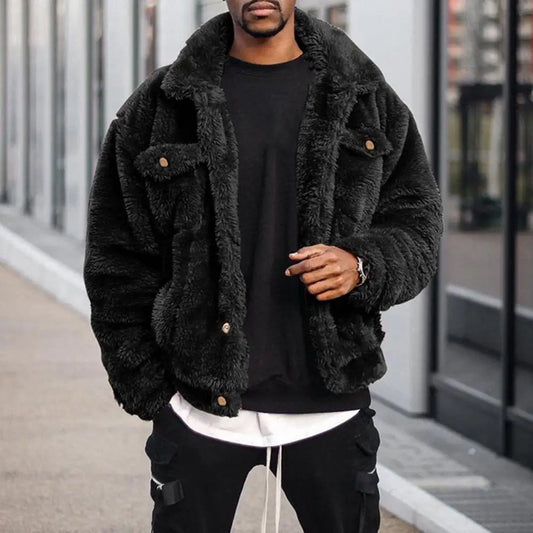 Men's Cozy Winter Plush Jacket