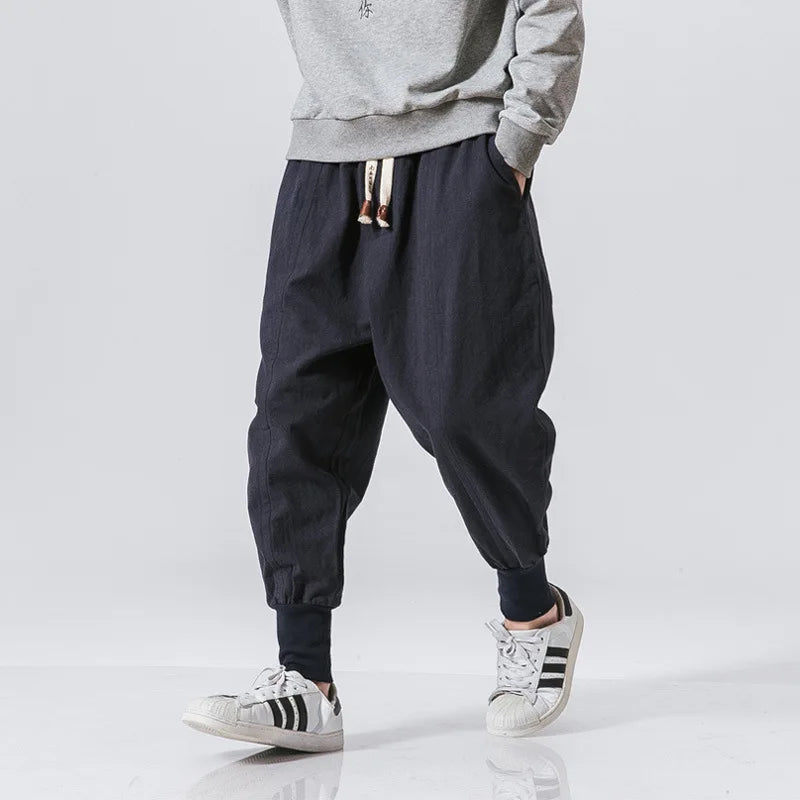 Elastic Waist Casual Pants