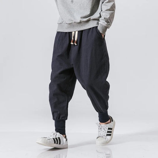 Elastic Waist Casual Pants