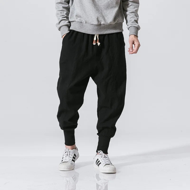 Elastic Waist Casual Pants