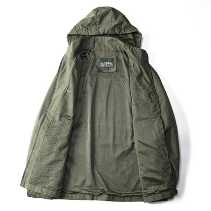 Men's Waterproof Tactical Windbreaker