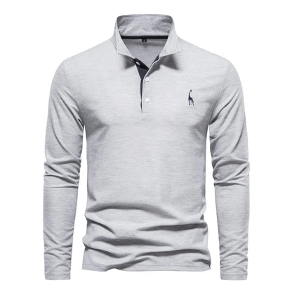 Men's AIOPESON Deer Embroidery Polo