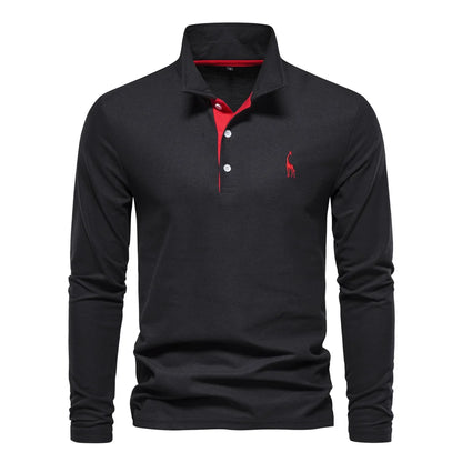 Men's AIOPESON Deer Embroidery Polo