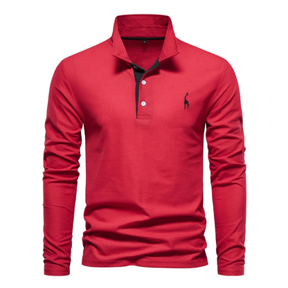 Men's AIOPESON Deer Embroidery Polo