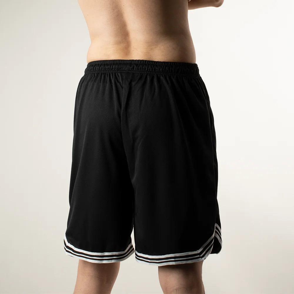 Men’s Striped Mesh Basketball Shorts