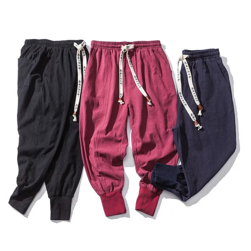 Elastic Waist Casual Pants