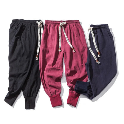 Elastic Waist Casual Pants