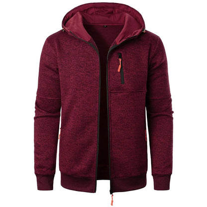 Men's Sports Hooded Sweatshirt Jacket