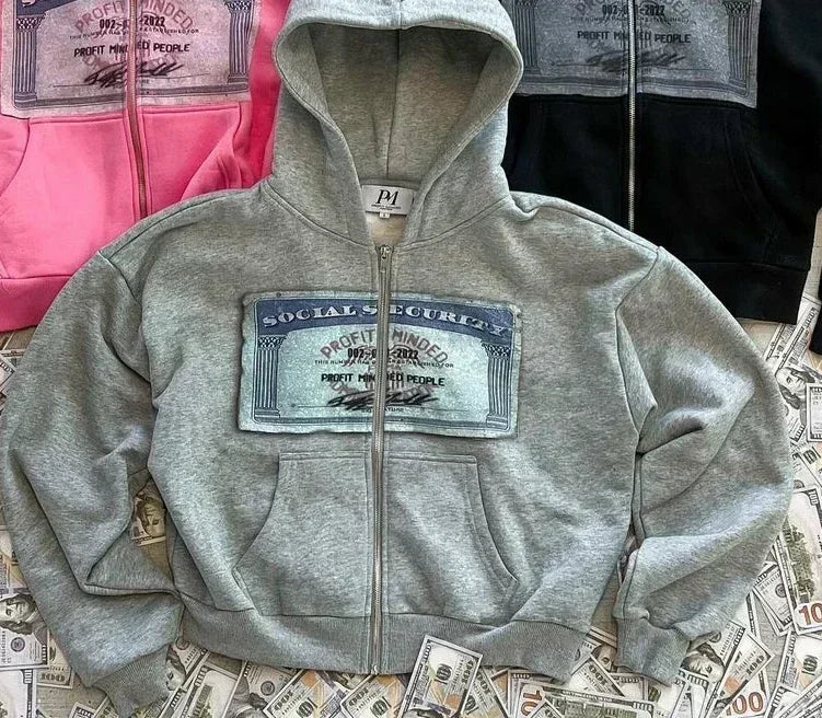 Unisex Y2K Retro Printed Hoodie