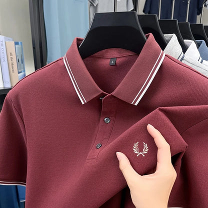 Men’s Zipper Polo Shirt