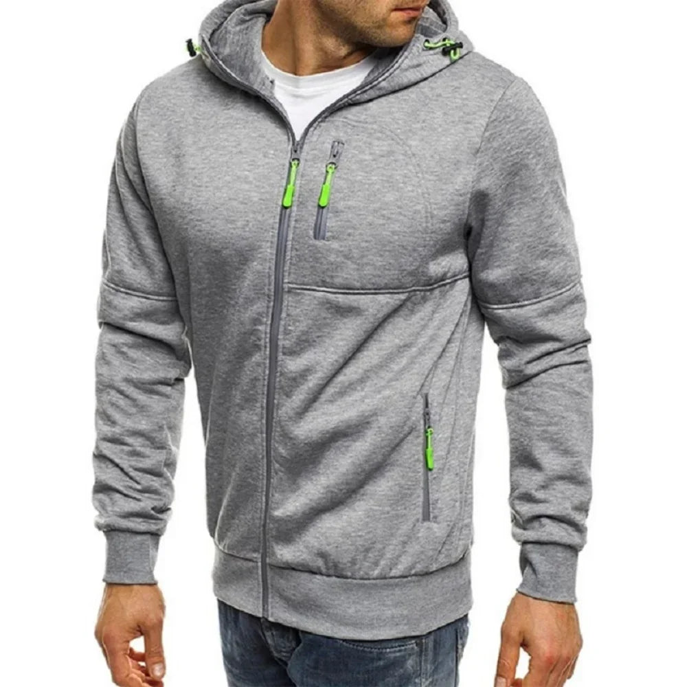 Men's Slim Fit Zipper Hoodie