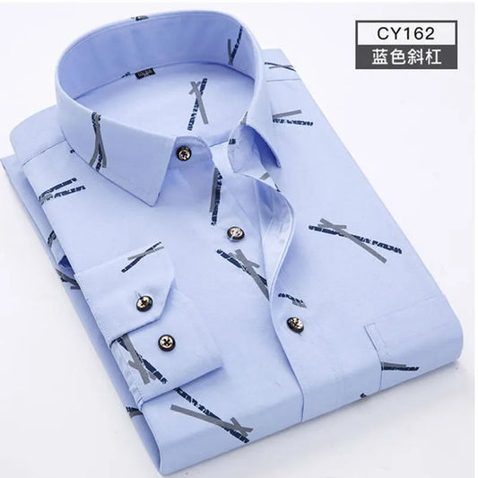 Men's Slim Fit Printed Shirt