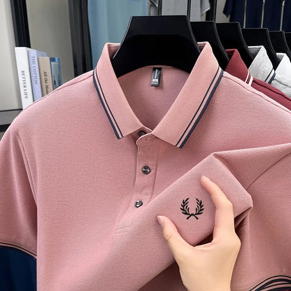 Men’s Zipper Polo Shirt