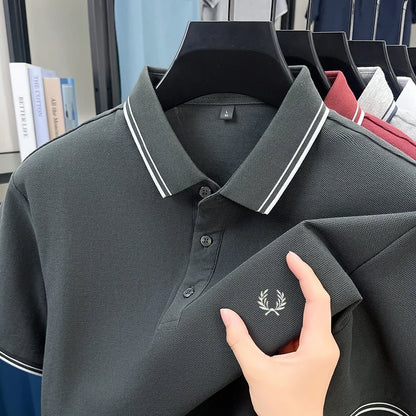 Men’s Zipper Polo Shirt