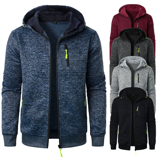 Men's Sports Hooded Sweatshirt Jacket