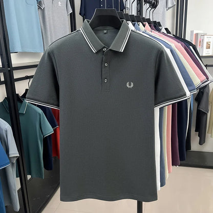 Men’s Zipper Polo Shirt